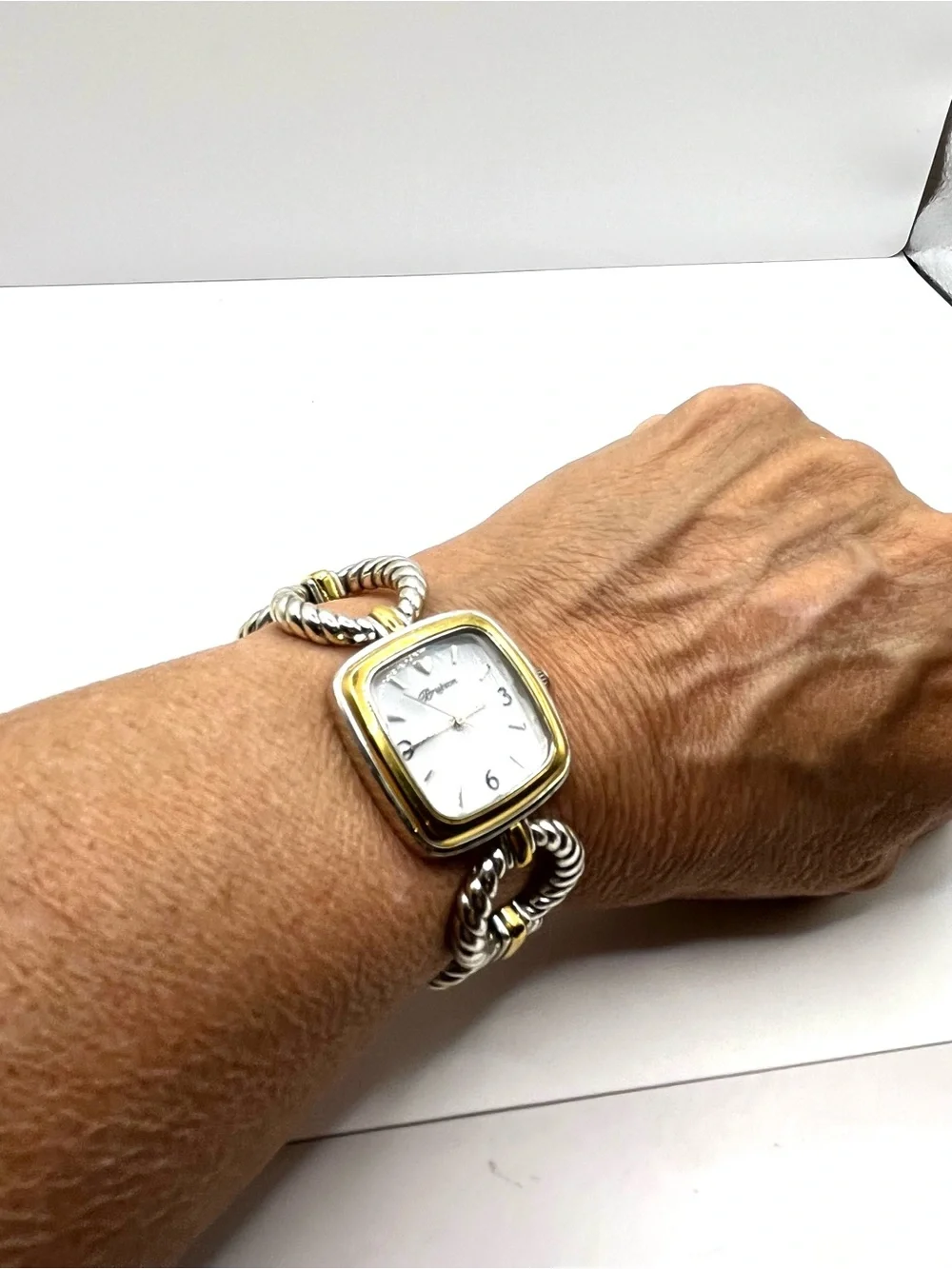 Brighton Kindred Watch Two-Tone Silver and Gold Women's Bracelet Watch